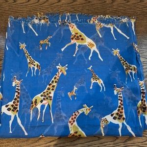 Topshop infinity sheer giraffe print scarf